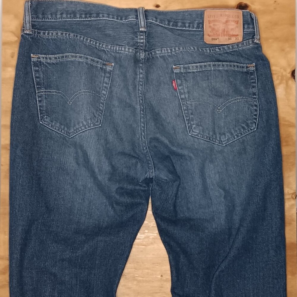 Levi’s 559 Men’s Jeans 36x30 Relaxed Straight Fit Blue Denim - Picture 2 of 4
